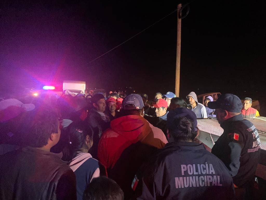 Policía de Huamantla resguarda paz social en conflicto derivado de accidente vial